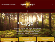 Tablet Screenshot of innersunchiropractic.com